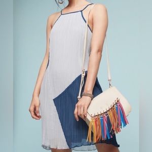 Anthropologie Sunday in Brooklyn Geo Printed Plated Dress XXSP NWOT